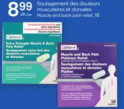 Proxim OPTION+ Muscle and back pain relief offer