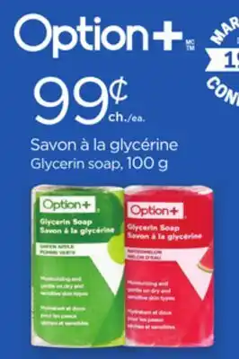 Proxim Option+ Glycerin soap offer