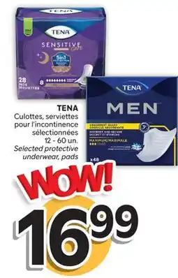 Brunet TENA Culottes, serviettes pour l'incontinence sélectionnées offer