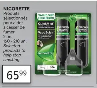 Brunet NICORETTE Produits sélectionnés pour aider à cesser de fumer offer