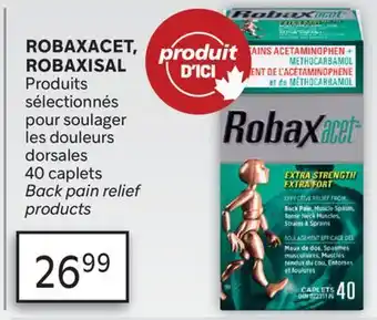 Brunet ROBAXACET, ROBAXISAL Produits sélectionnés pour soulager les douleurs dorsales offer