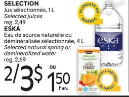 Brunet SELECTION Jus sélectionnés offer