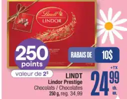 Jean Coutu LINDT Lindor Prestige Chocolates offer
