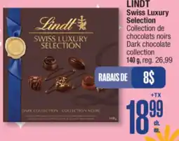 Jean Coutu LINDT Swiss Luxury Selection Dark chocolate collection offer