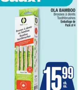 Jean Coutu OLA BAMBOO Toothbrushes offer