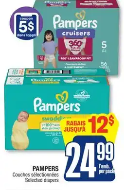 Jean Coutu PAMPERS Couches sélectionnées offer