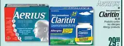 Jean Coutu AERIUS, CLARITIN Allergy products offer