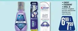 Jean Coutu CREST, FIXODENT, ORAL-B Selected oral care products offer