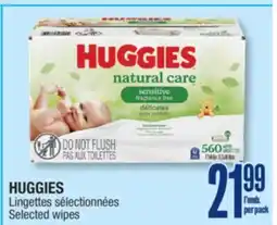 Jean Coutu HUGGIES Selected wipes offer