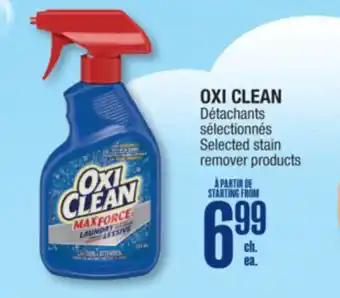 Jean Coutu OXI CLEAN Selected stain remover products offer