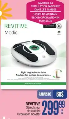 Jean Coutu REVITIVE Circulation booster offer