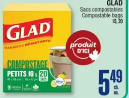Jean Coutu GLAD Compostable bags offer