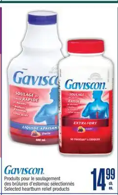Jean Coutu GAVISCON Selected heartburn relief products offer