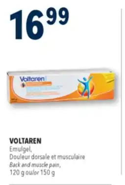 Familiprix VOLTAREN, Emulgel, Back and muscle pain, 120 g or 150 g offer