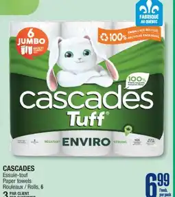 Jean Coutu CASCADES Paper towels offer