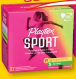 Familiprix Playtex Sport plastic applicator tampons regular/super 32un offer