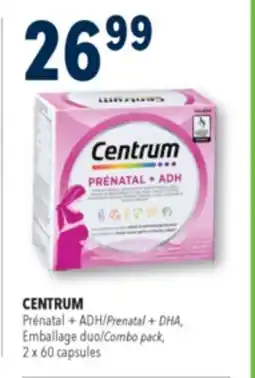 Familiprix CENTRUM Prenatal + Combo pack, 2 x 60 capsules offer