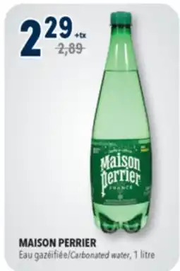Familiprix MAISON PERRIER Carbonated water, 1litre offer