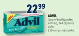 Familiprix ADVIL Ibuprofen, 200 mg 144 capsules or 250 tablets offer