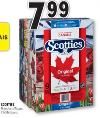 Familiprix SCOTTIES Tissues 9 packs offer