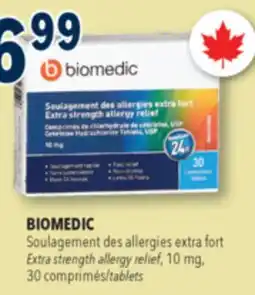 Familiprix BIOMEDIC, Extra strength allergy relief, 10 mg, 30 tablets offer