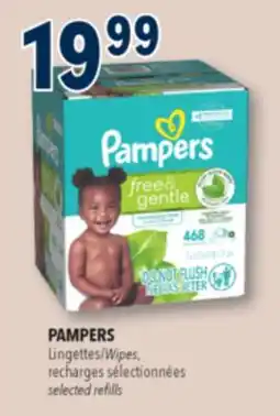 Familiprix PAMPERS, Wipes, selected refills offer
