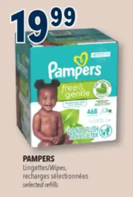 Familiprix PAMPERS, Wipes, selected refills offer