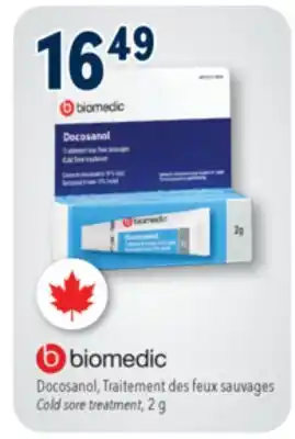 Familiprix BIOMEDIC, Cold sore treatment offer
