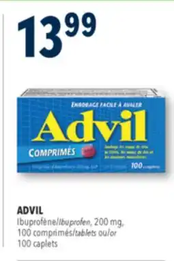 Familiprix ADVIL Ibuprofen, 200 mg, 100 tablets or 100 caplets offer