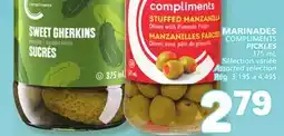 Marché Bonichoix COMPLIMENTS PICKLES offer