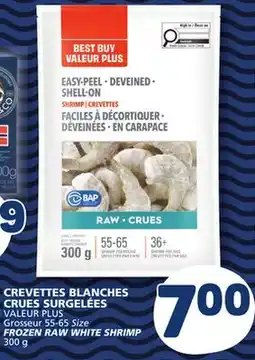 Marché Bonichoix VALEUR PLUS FROZEN RAW WHITE SHRIMP offer