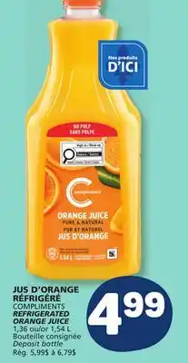Marché Bonichoix COMPLIMENTS REFRIGERATED ORANGE JUICE offer
