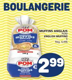 Marché Bonichoix POM ENGLISH MUFFINS offer
