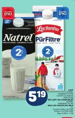Marché Bonichoix NATREL FINEMENT FILTRÉ MILK OR CHOCOLATE MILK offer
