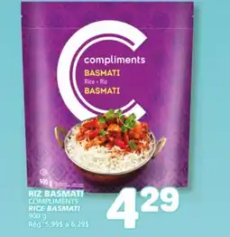 Marché Bonichoix COMPLIMENTS RICE BASMATI offer