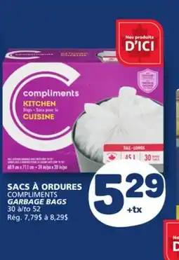Marché Bonichoix COMPLIMENTS GARBAGE BAGS offer