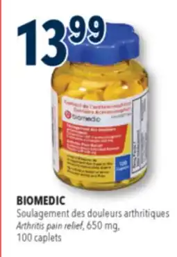 Familiprix BIOMEDIC Arthritis pain relief, 650 mg, 100 caplets offer
