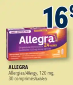Familiprix ALLEGRA Allergy, 120mg, 30 tablets offer