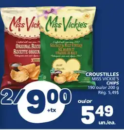 Marché Bonichoix MISS VICKIE'S CHIPS offer
