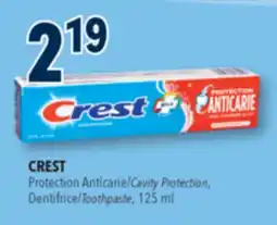 Familiprix CREST, Cavity Protection, Toothpaste offer