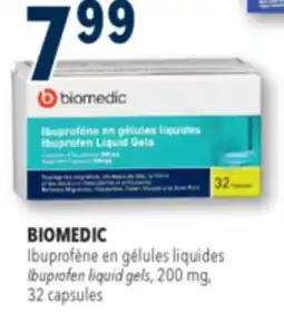 Familiprix BIOMEDIC, Ibuprofen liquid gels, 200 mg, 32 capsules offer