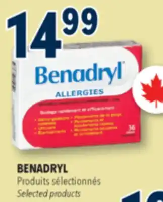 Familiprix BENADRYL Selected products offer