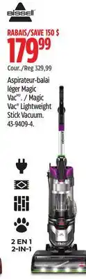 Canadian Tire Magic Vac Lightweight Stick Vacuum offer