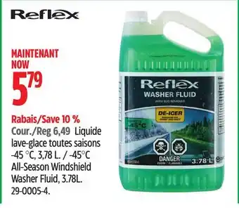 Canadian Tire Reflex -45°C All-Season Windshield Washer Fluid offer