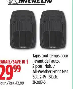 Canadian Tire Michelin All-Weather Front Mat Set, 2-Pc offer