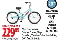Canadian Tire Raleigh Sunrise Cruiser Youth Bike offer