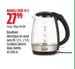 Canadian Tire MASTER Chef Cordless Electric Glass Kettle offer