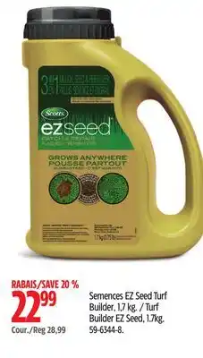 Canadian Tire Scotts Turf Builder EZ Seed offer