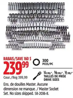 Canadian Tire Master Socket Set offer