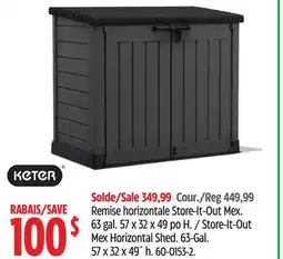 Canadian Tire Keter Store-It-Out Mex Horizontal Shed offer